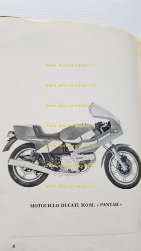 Ducati Pantah 500 SL 1979 manuale uso manutenzione libretto originale