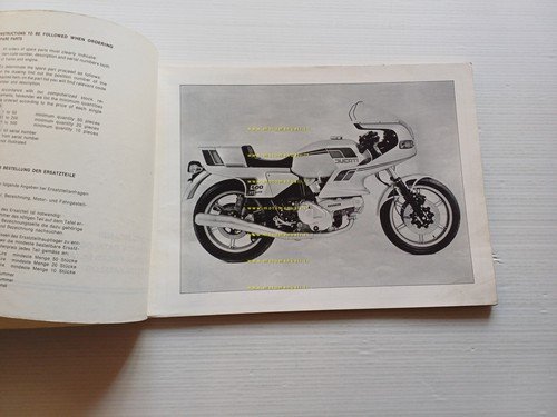 Ducati Pantah 600 SL 1981 catalogo ricambi originale