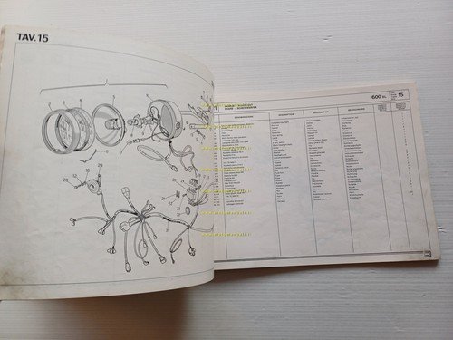 Ducati Pantah 600 SL 1981 catalogo ricambi originale