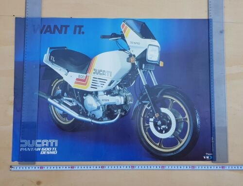 Ducati Pantah 600 TL manifesto poster affiche originale no depliant …