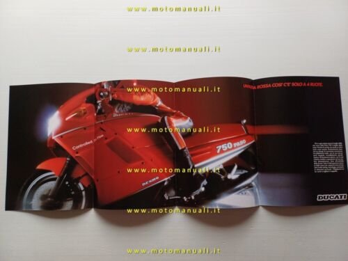 Ducati Paso 750 1986 depliant italiano originale