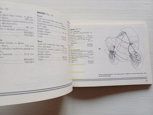 Ducati PASO 906 1988-89 manuale uso manutenzione libretto istruzioni originale
