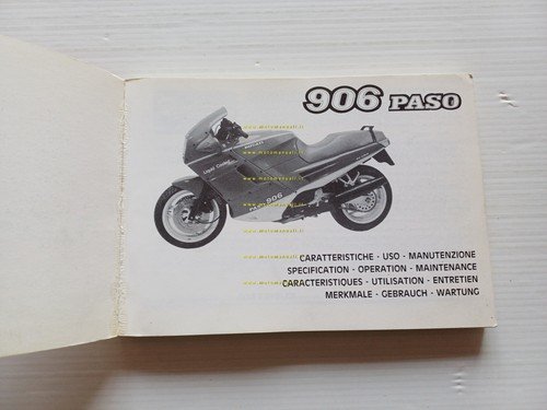 Ducati PASO 906 1988-89 manuale uso manutenzione libretto istruzioni originale