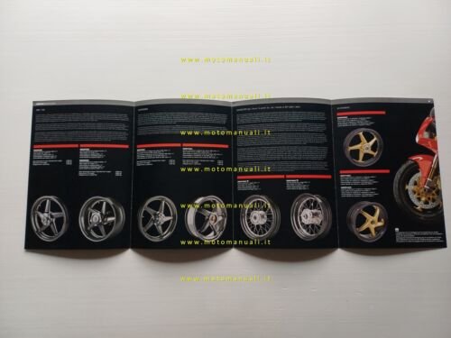 DUCATI PERFORMANCE WHEELS catalogo cerchi 999 Monster depliant originale