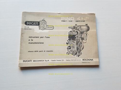 Ducati Pino 4-5 HP - Abete 6 HP motori industriali …