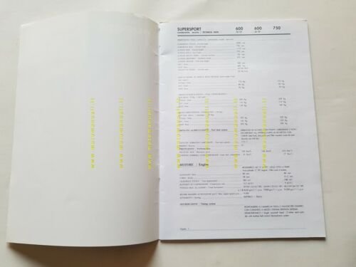 DUCATI presentazione modelli moto 1996 opuscolo cartella stampa originale