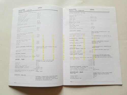 DUCATI presentazione modelli moto 1996 opuscolo cartella stampa originale