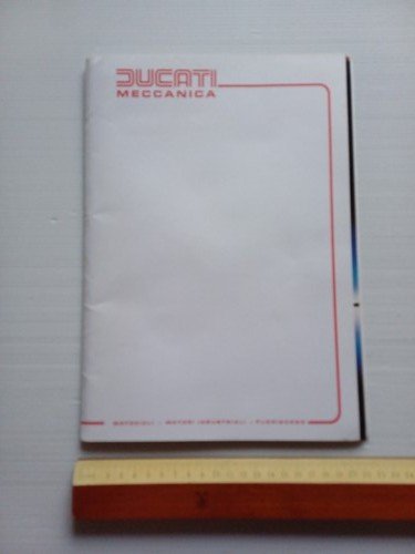 Ducati presentazione nuovi modelli 1986 cartella stampa