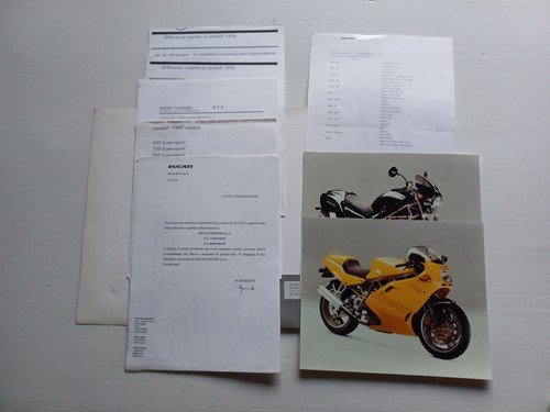 Ducati presentazione nuovi modelli 1997 cartella stampa