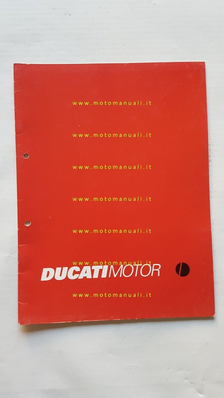 Ducati produzione 1997 depliant originale italiano