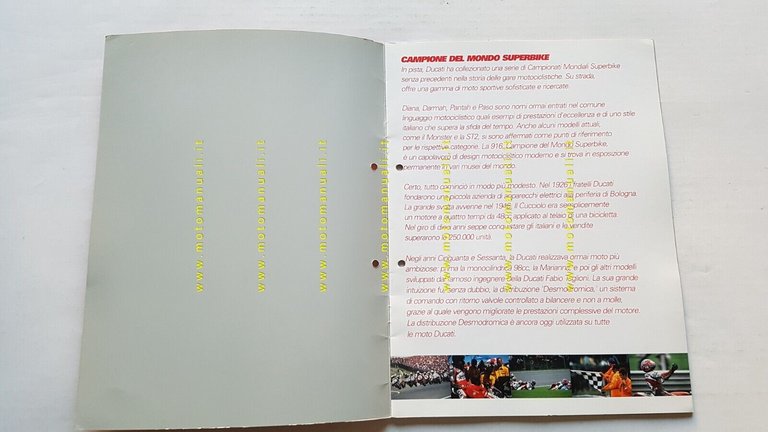 Ducati produzione 1997 depliant originale italiano