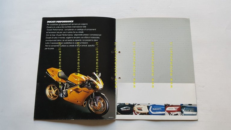 Ducati produzione 1997 depliant originale italiano