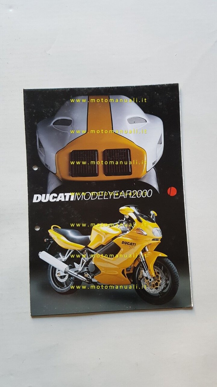 Ducati produzione 2000 depliant poster originale