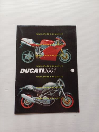 Ducati produzione 2001 depliant poster originale