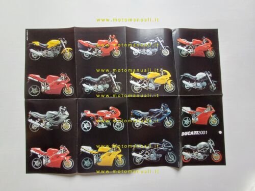 Ducati produzione 2001 depliant poster originale