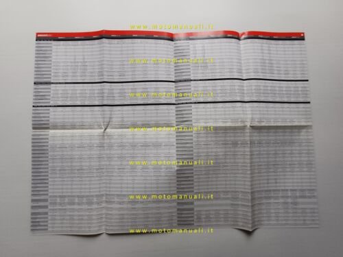 Ducati produzione 2001 depliant poster originale