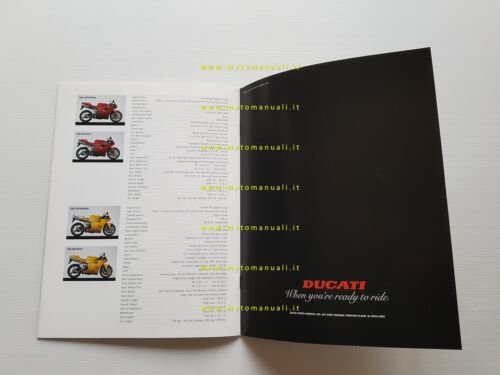 Ducati produzione 916 - 900 SS - Monster 1996 depliant …