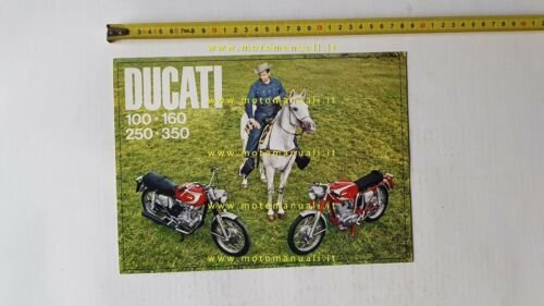 DUCATI produzione modelli 1966 depliant originale moto brochure