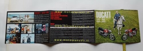 DUCATI produzione modelli 1966 depliant originale moto brochure