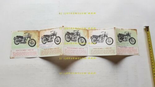Ducati produzione modelli 1966 depliant originale USA brochure bevel