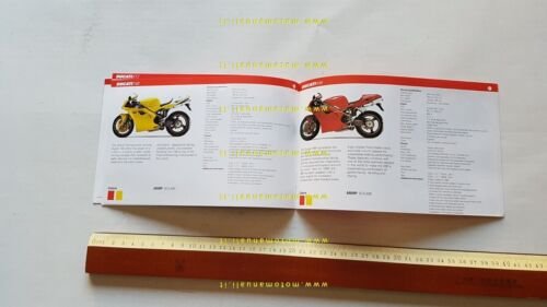 DUCATI produzione modelli 1999 depliant INGLESE originale