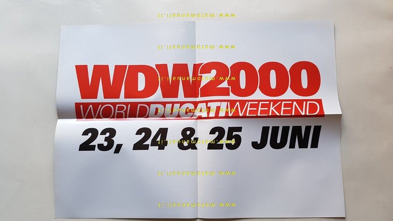 DUCATI produzione modelli 2000 - WDW depliant OLANDESE originale