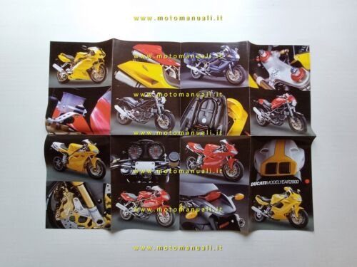 Ducati produzione modelli 2000 depliant ORIGINALE motorcycle brochure