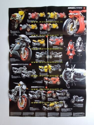 Ducati produzione modelli 2002 depliant ORIGINALE motorcycle brochure