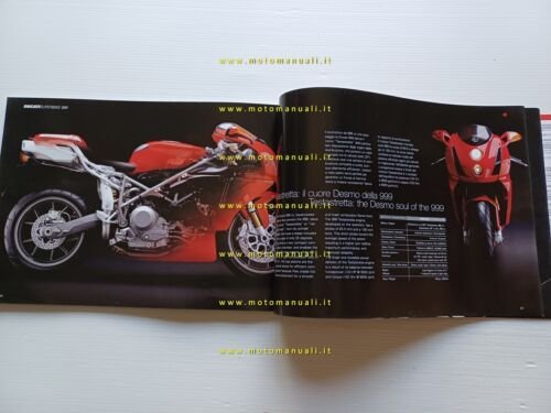 Ducati produzione modelli 2004 depliant italiano originale