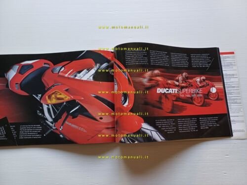 Ducati produzione modelli 2004 depliant italiano originale