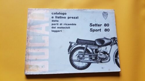 DUCATI SETTER 80 SPORT 80 1962 catalogo ricambi originale spare …