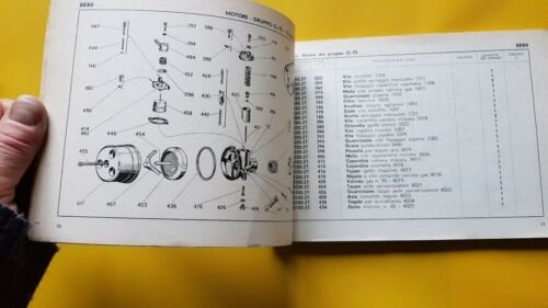 DUCATI SETTER 80 SPORT 80 1962 catalogo ricambi originale spare …