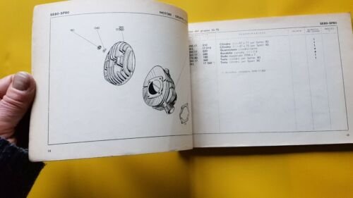 DUCATI SETTER 80 SPORT 80 1962 catalogo ricambi originale spare …