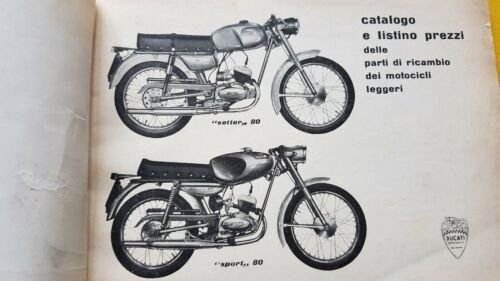 DUCATI SETTER 80 SPORT 80 1962 catalogo ricambi originale spare …