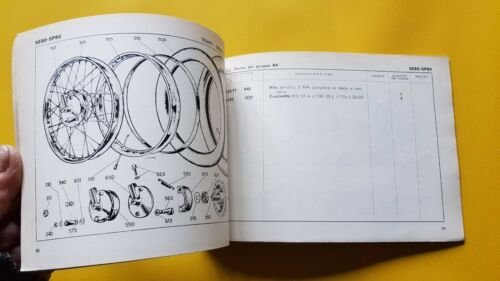 DUCATI SETTER 80 SPORT 80 1962 catalogo ricambi originale spare …