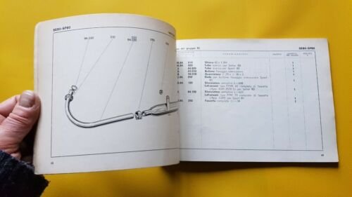 DUCATI SETTER 80 SPORT 80 1962 catalogo ricambi originale spare …