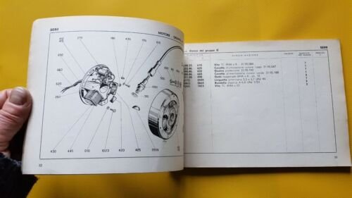 DUCATI SETTER 80 SPORT 80 1962 catalogo ricambi originale spare …