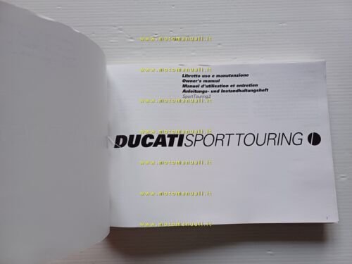 Ducati Sport Touring ST2 1999 manuale uso manutenzione libretto originale