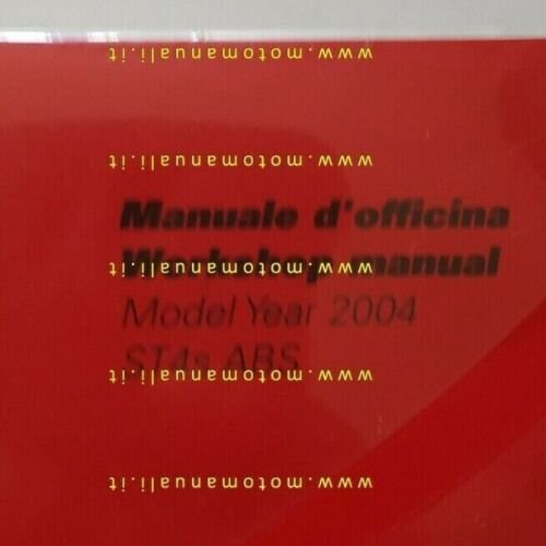 DUCATI Sport Touring ST4s ABS 2004 manuale officina ITALIANO INGLESE …