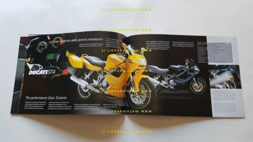 DUCATI Sport Touring ST4S-ST4-ST2 2003 depliant ITALIANO INGLESE originale