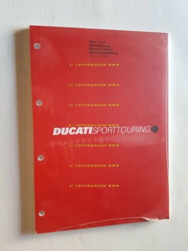 DUCATI ST3 aggiornamento UPDATE 2005 manuale officina GERMAN FRENCH SHOP …
