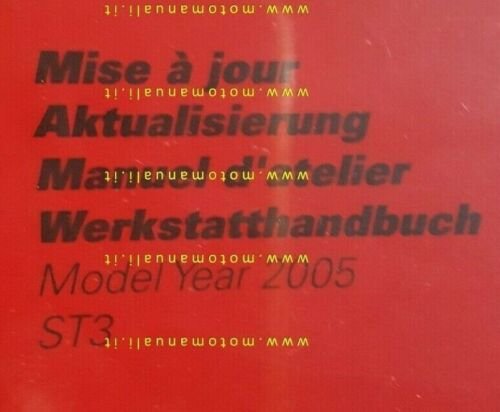 DUCATI ST3 aggiornamento UPDATE 2005 manuale officina GERMAN FRENCH SHOP …