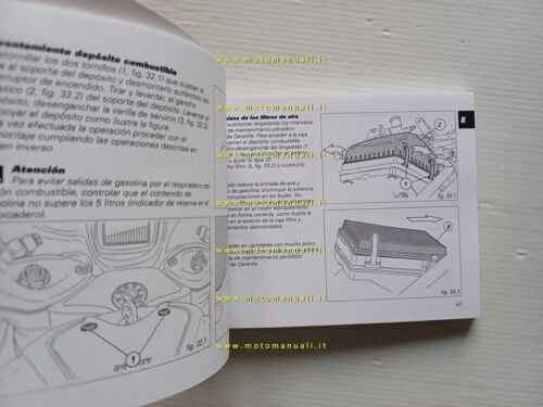 Ducati ST4 S 2001 manuale uso originale testo Spagnolo Giapponese