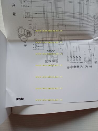 Ducati ST4 S 2001 manuale uso originale testo Spagnolo Giapponese