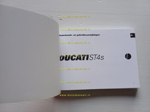 Ducati ST4 S 2002-03 manuale uso libretto originale testo Francese …