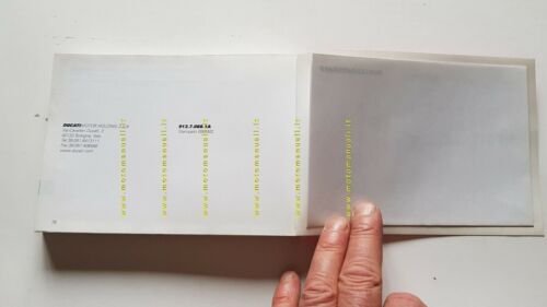 Ducati Supersport 1000 2002 manuale uso manutenzione originale owner's manual