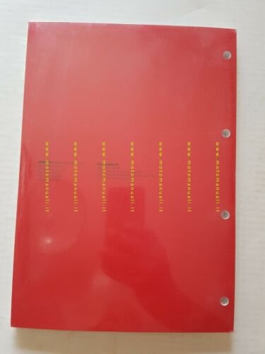 DUCATI SuperSport 1000 aggiornamento 2005 manuale officina ITALIANO INGLESE