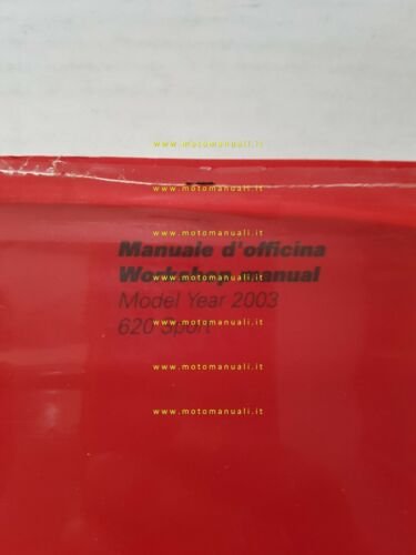 DUCATI Supersport 620 2003 manuale officina ITALIANO INGLESE WORKSHOP MANUAL