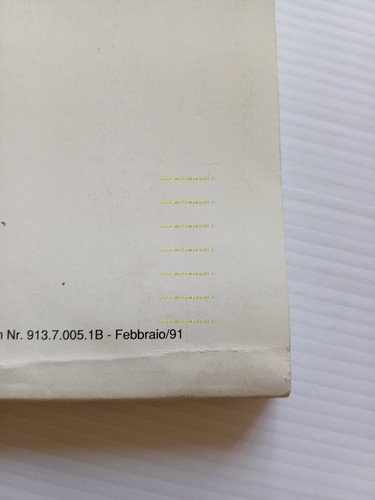 Ducati Supersport 750 1991 manuale uso manutenzione libretto originale