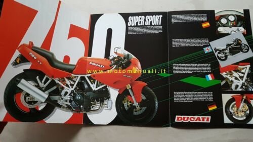 Ducati SuperSport 750 1992 depliant moto originale genuine brochure